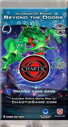 4Kids Entertainment - Chaotic Trading Card Game - M'arrillian Invasion - Beyond the Doors - Ist Edition - Booster Pack