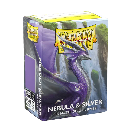 Arcane Tinmen - Dragon Shield Dual Matte Sleeves - Standard Size - Nebula and Silver - Package of 100 - Image 2