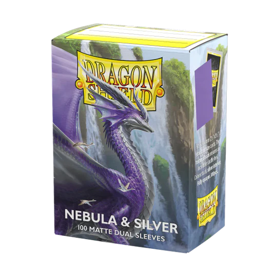 Arcane Tinmen - Dragon Shield Dual Matte Sleeves - Standard Size - Nebula and Silver - Package of 100 - Image 3