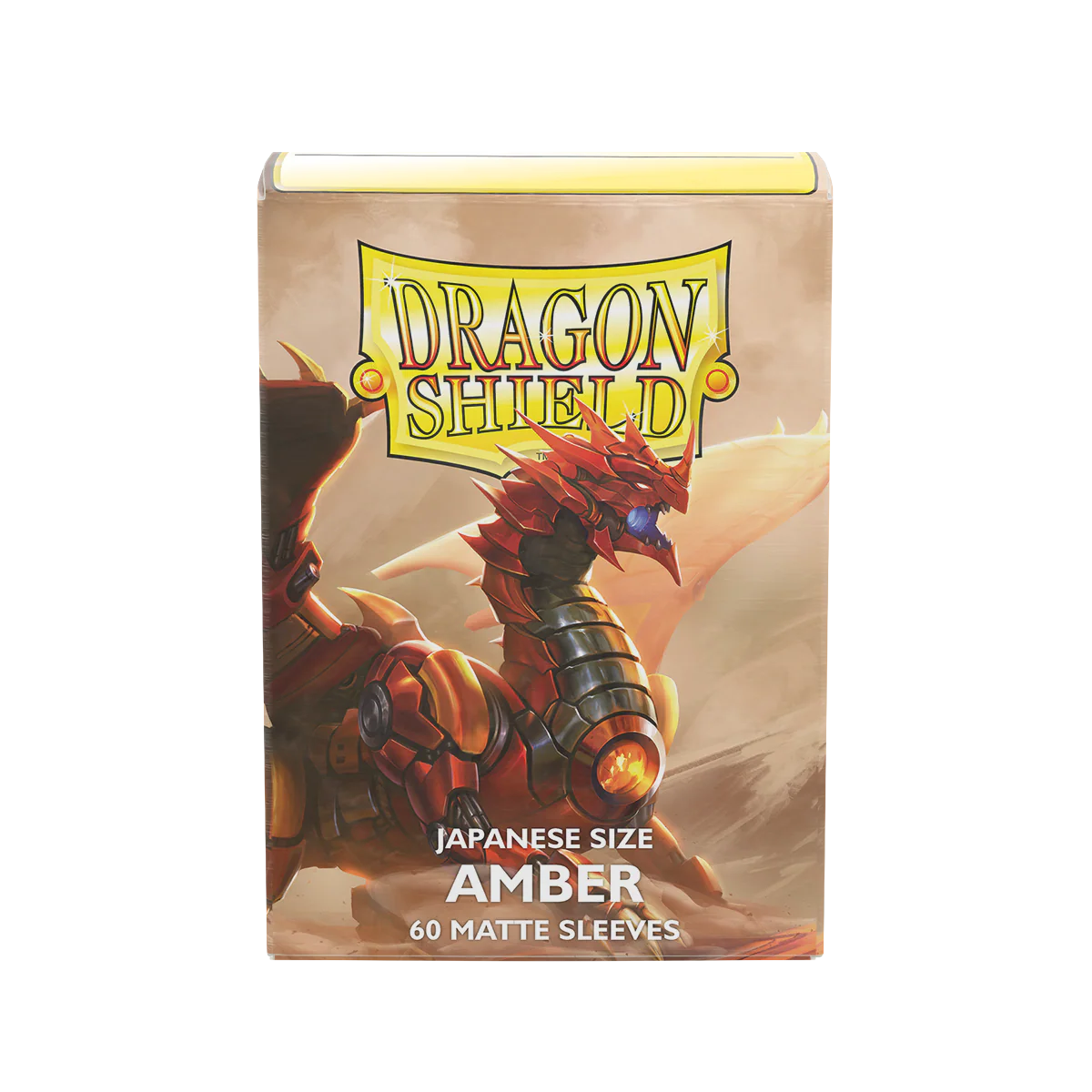 Arcane Tinmen - Dragon Shield Sleeves - Japanese Size - Matte - Amber - Package of 60 - Image 2