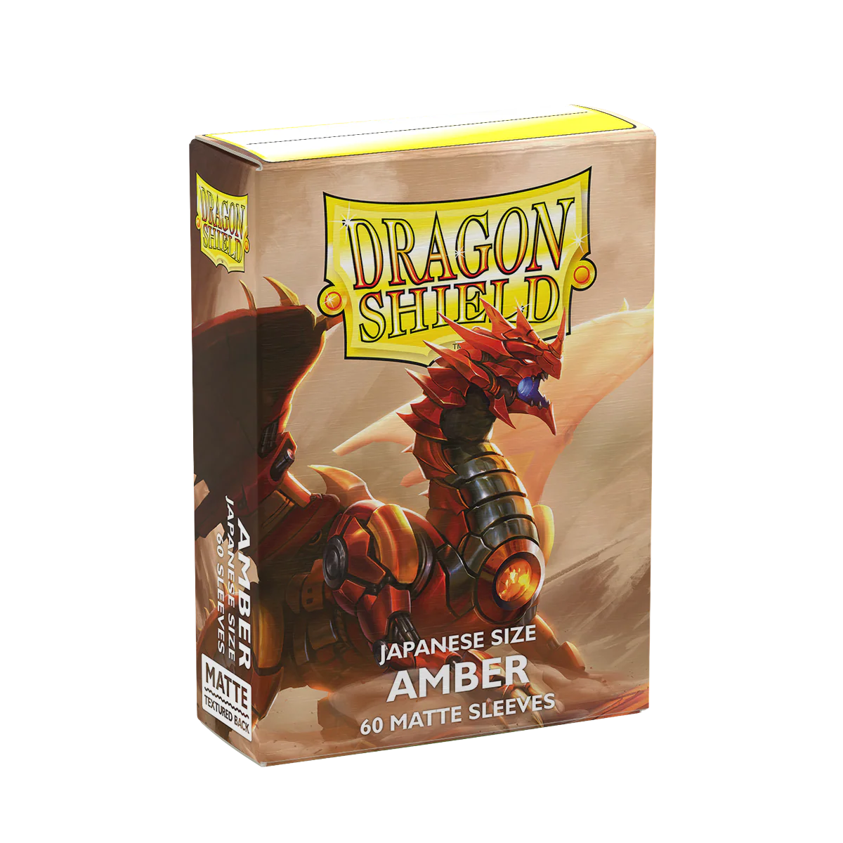Arcane Tinmen - Dragon Shield Sleeves - Japanese Size - Matte - Amber - Package of 60 - Image 3