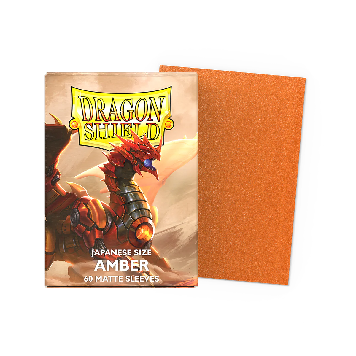 Arcane Tinmen - Dragon Shield Sleeves - Japanese Size - Matte - Amber - Package of 60 - Image 5
