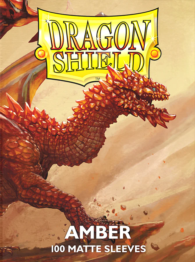 Arcane Tinmen - Dragon Shield Sleeves - Standard Size - Matte - Amber - Package of 100