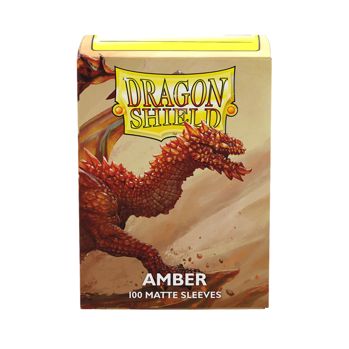 Arcane Tinmen - Dragon Shield Sleeves - Standard Size - Matte - Amber - Package of 100 - Image 2