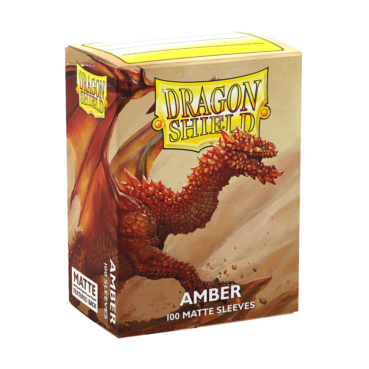 Arcane Tinmen - Dragon Shield Sleeves - Standard Size - Matte - Amber - Package of 100 - Image 3
