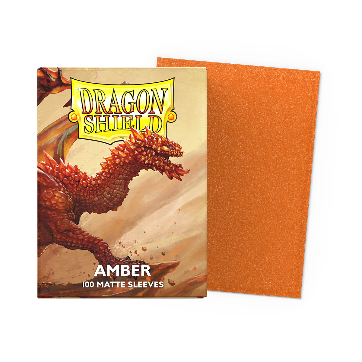 Arcane Tinmen - Dragon Shield Sleeves - Standard Size - Matte - Amber - Package of 100 - Image 5