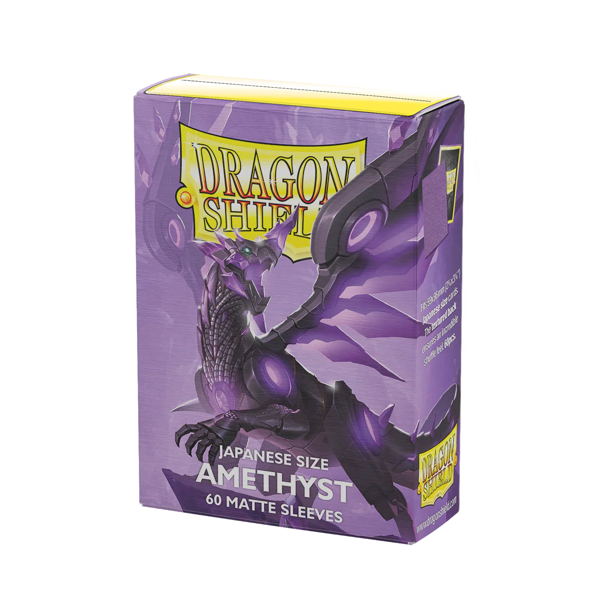 Arcane Tinmen - Dragon Shield Sleeves - Japanese Size - Matte - Amethyst - Package of 60 - Image 3