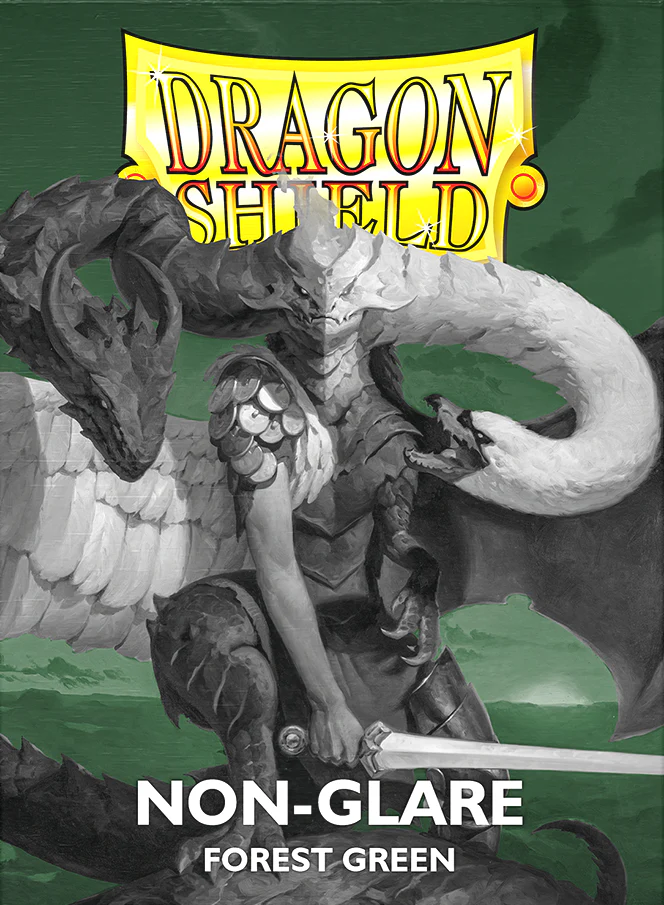 Arcane Tinmen - Dragon Shield Non-Glare Sleeves - Standard Size - Matte - Forest Green - Package of 100