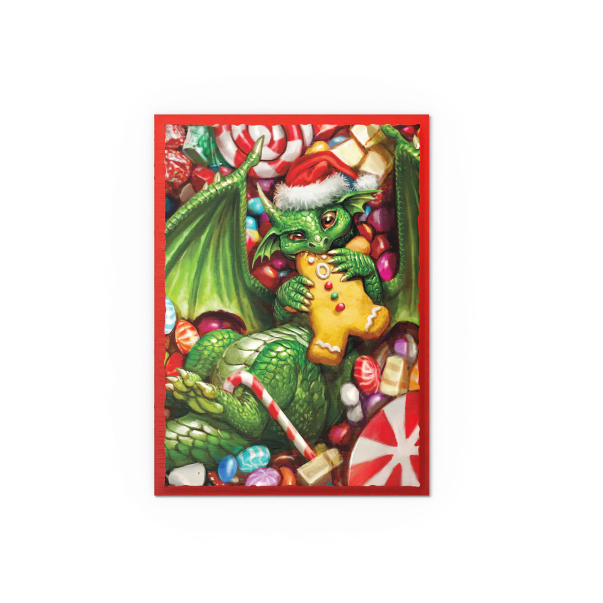 Arcane Tinmen - Dragon Shield Art Sleeves - Standard Size - Brushed Art - Christmas 2024 - Package of 100 - Image 3
