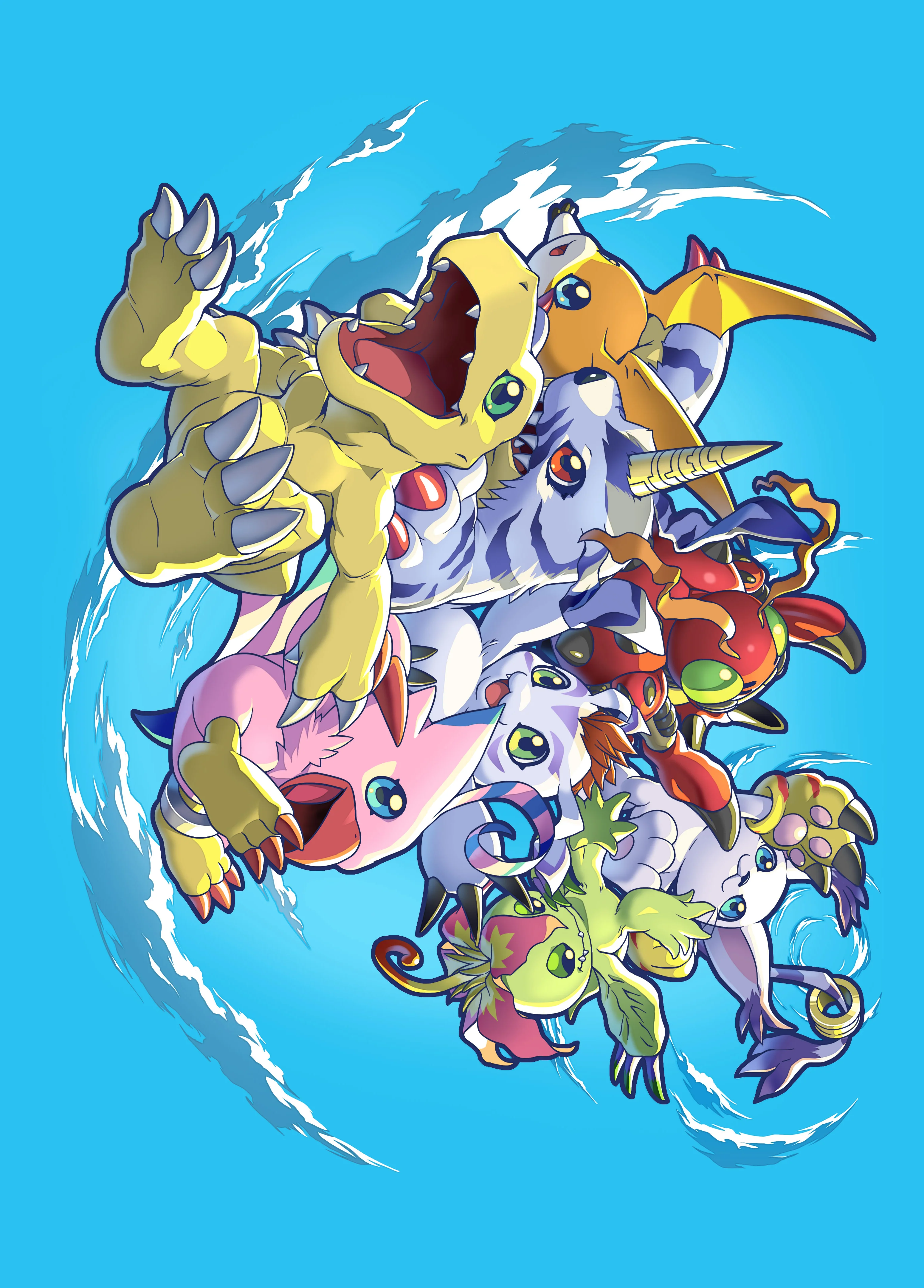Bandai - Digimon - 2024 - Volume 2 - Digimon Adventure Main 8 - Card Sleeves - Standard 60ct