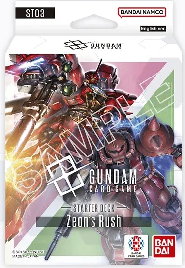 Bandai - Gundam Card Game - ST-03 - Zeons Rush - Starter Deck