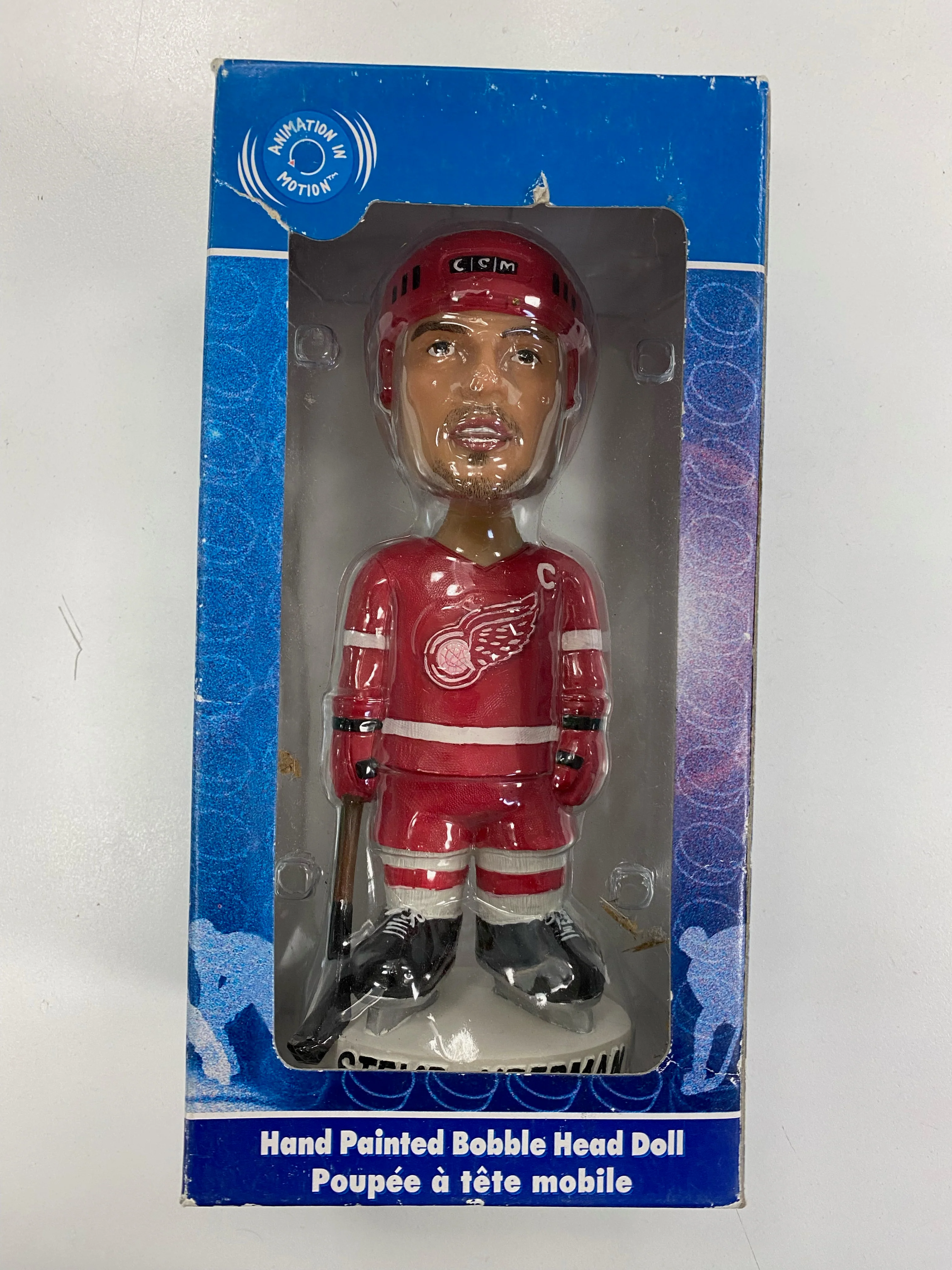 Bobble Dobbles - 2001 - Detroit Redwings - Steve Yzerman Hand Painted Bobble Head