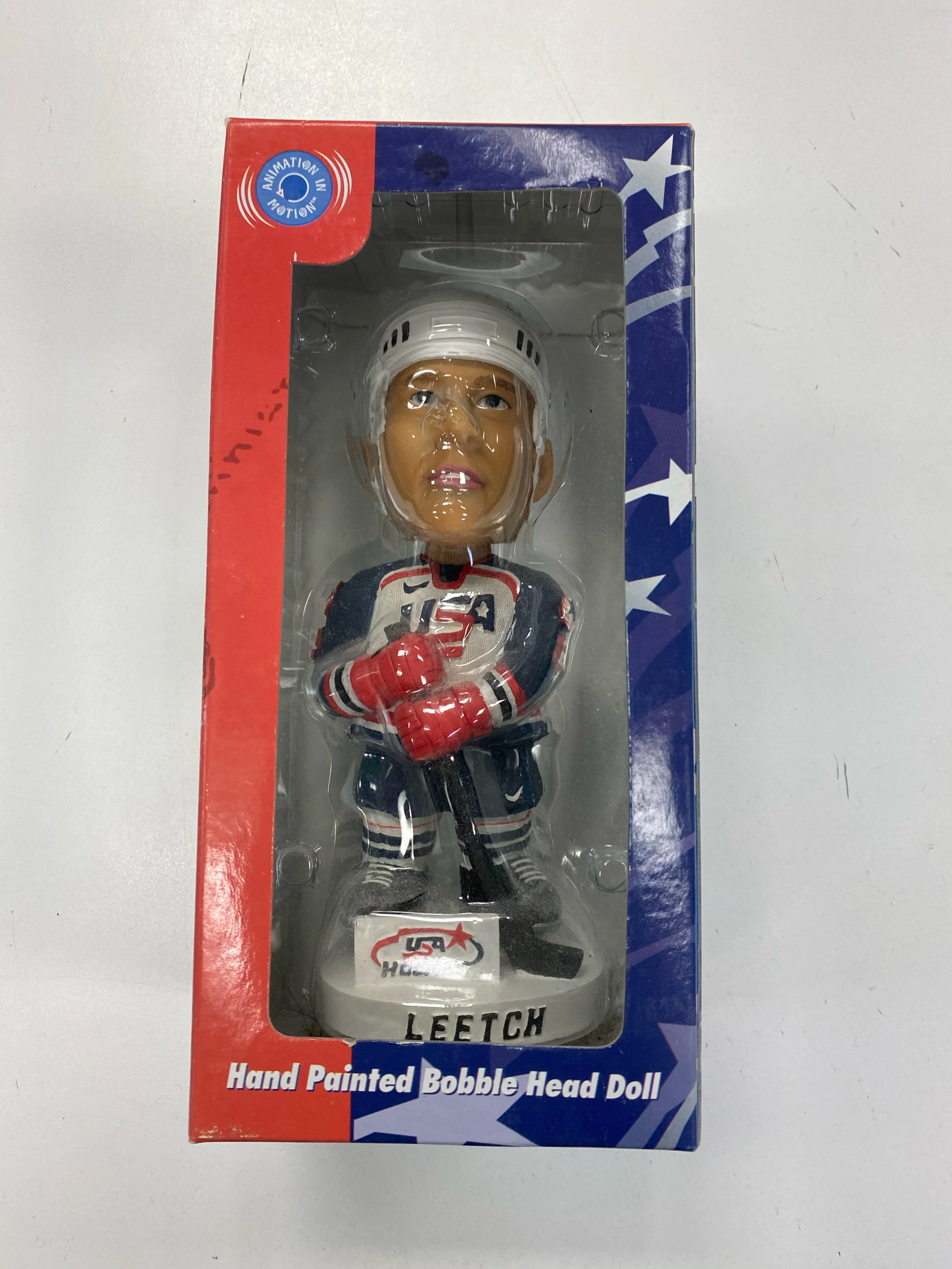 Bobble Dobbles - 2001 - Team USA - Brian Leetch Hand Painted Bobble Head