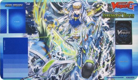 Bushiroad - Cardfight!! Vanguard G - Commander of the Incessant Waves Clan - Sneak Preview - Rubber Playmat