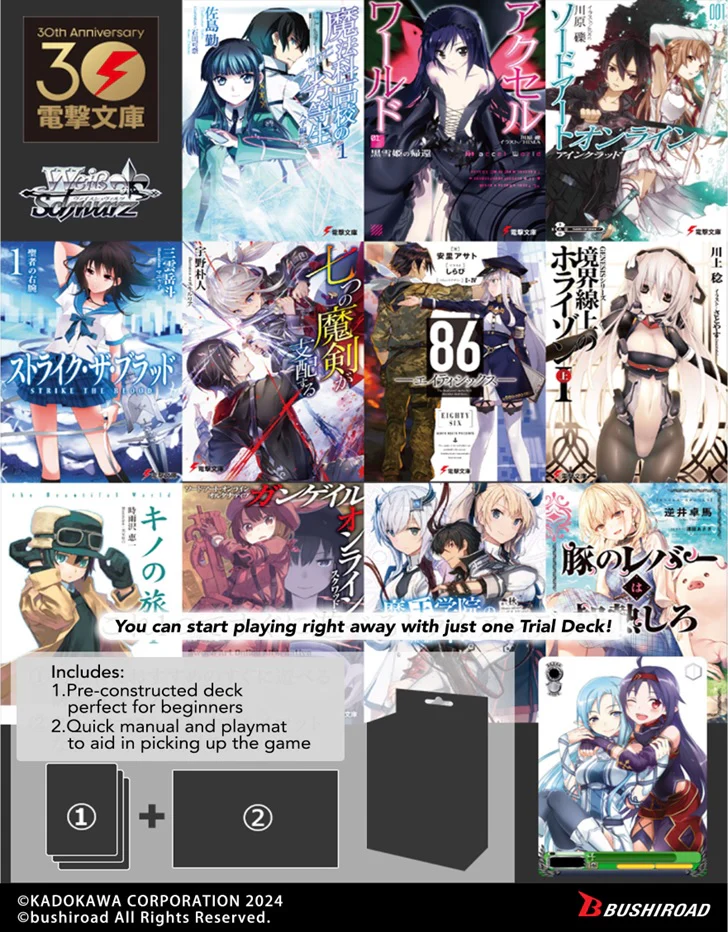 Bushiroad - Weiss Schwarz - Dengeki Bunko - Schwarz Side - Trail Deck - Image 2