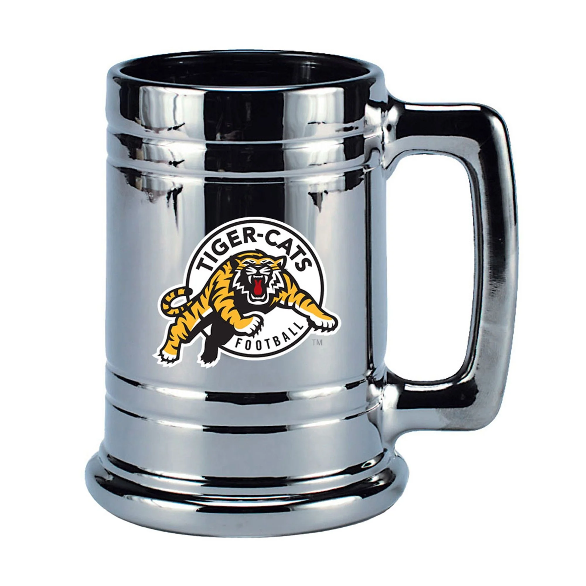 CFL - Hamilton Tiger-Cats - Chrome - Beverage Stein