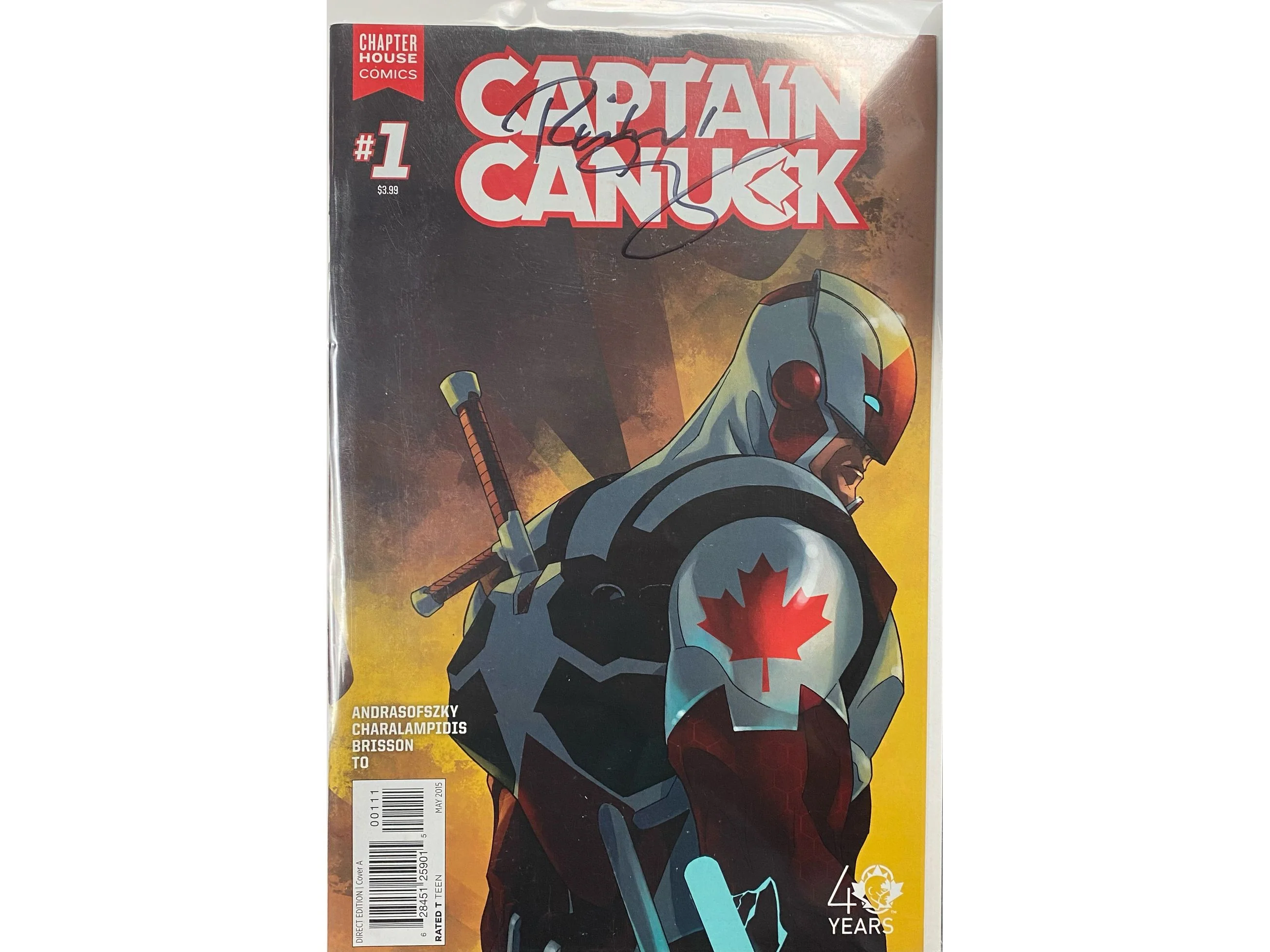 Chapterhouse Publishing - Captain Canuck (2015) 001 Signed by Richard Comely (Cond. FN+) 21290