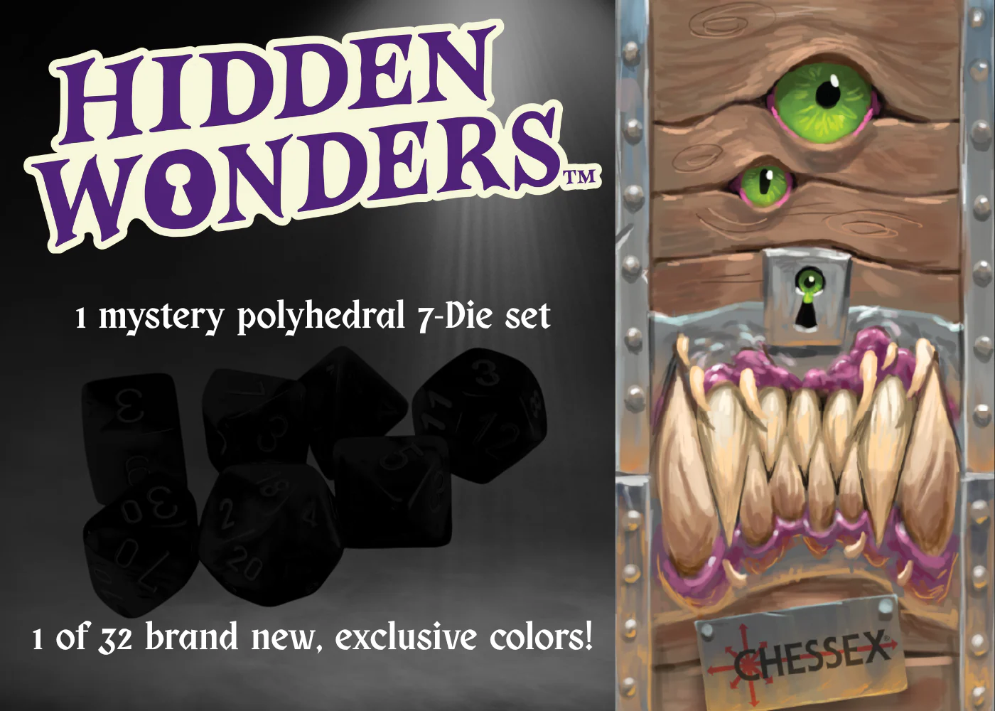 Chessex Dice - Hidden Wonders - 7-Die Polyhedral Set