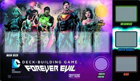 Cryptozoic - DC Legendary Deckbuilding Game - Forever Evil - Rudder Playmat