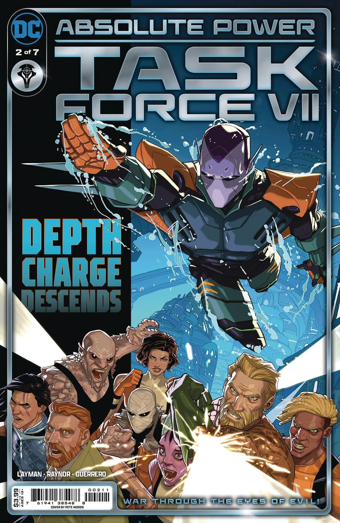 DC Comics - Absolute Power Task Force VII 002 of 7 Pete Woods Variant Edition (Cond. VF-) - 22399
