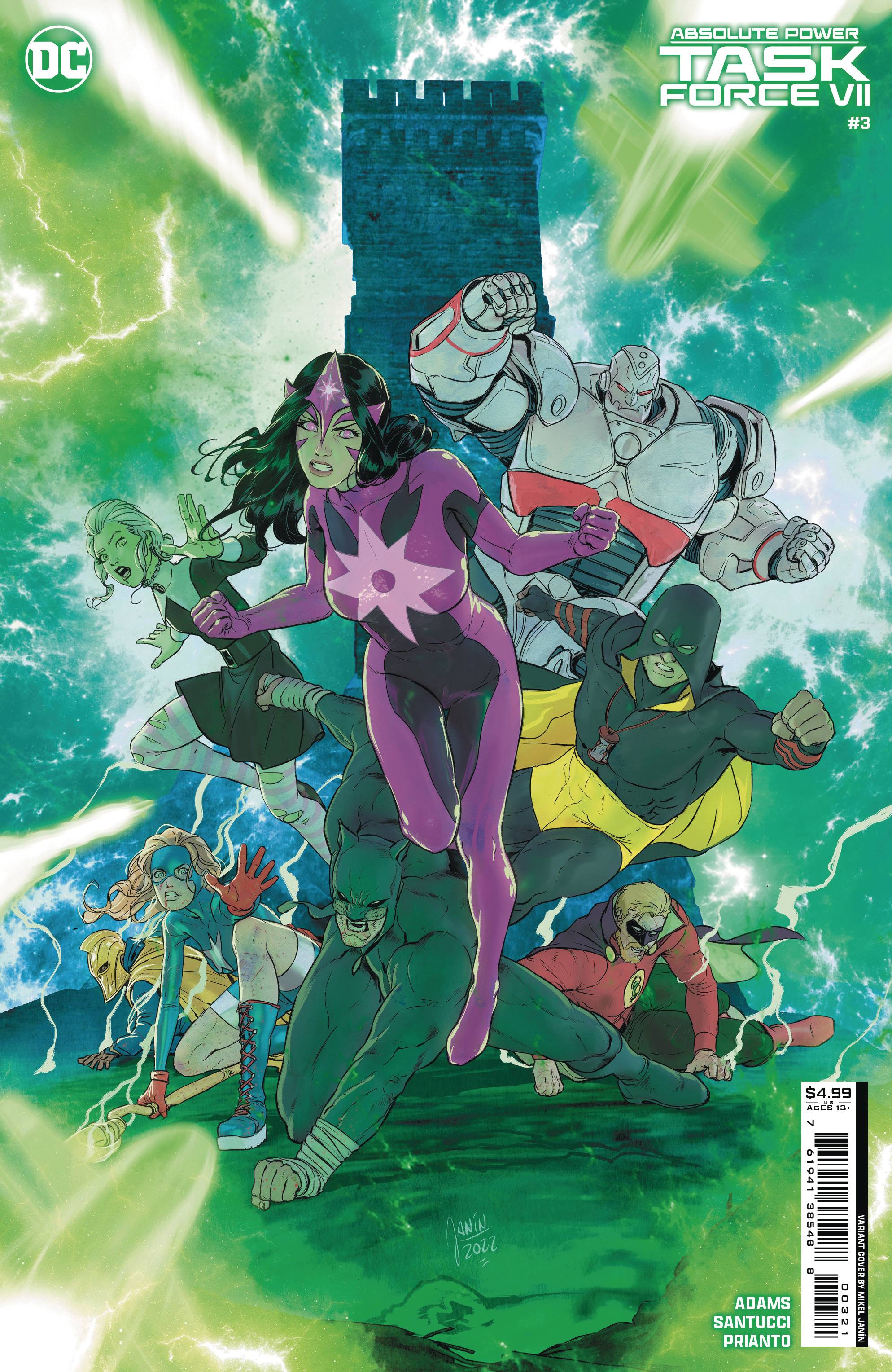 DC Comics - Absolute Power Task Force VII 003 of 7 Janin Card Stock Variant Edition (Cond. VF-) - 22424