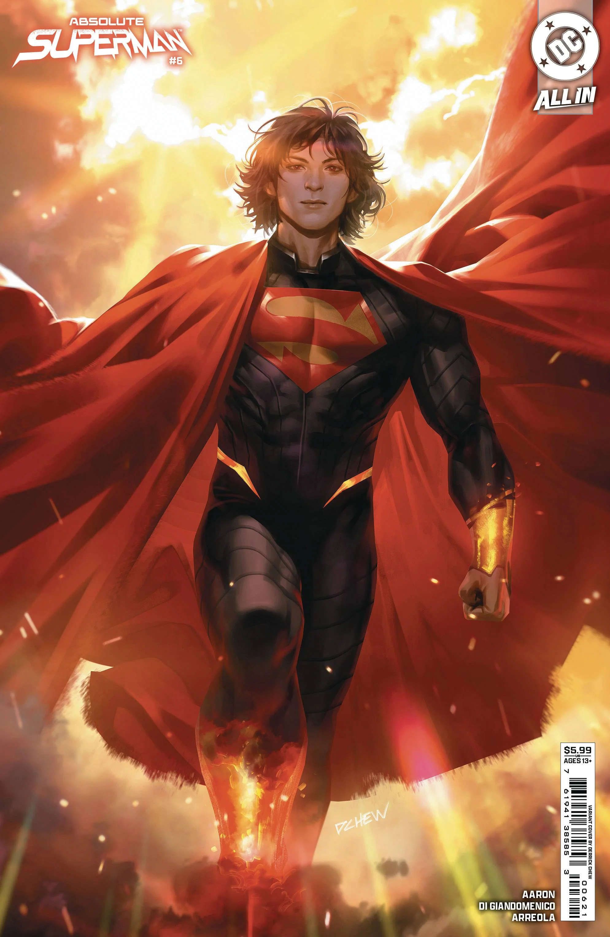 DC Comics - Absolute Superman (2024) 006 - Derrick Chew Card Stock Variant Edition (Cond. VF-) - 22612