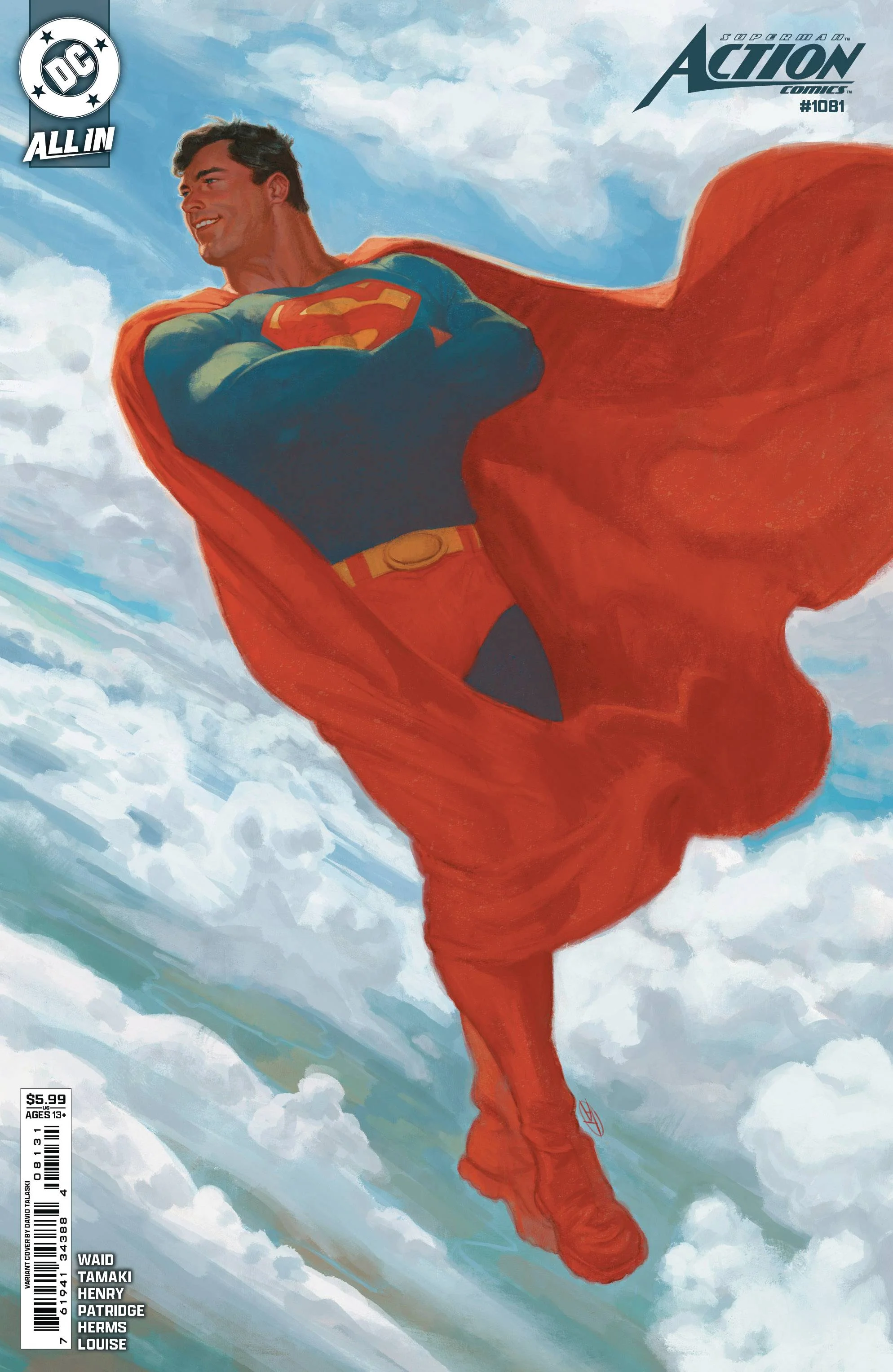 DC Comics - Action Comics (2016 3rd Series) 1081 - Talaski Card Stock Variant Edition (Cond. VF-) - 22569