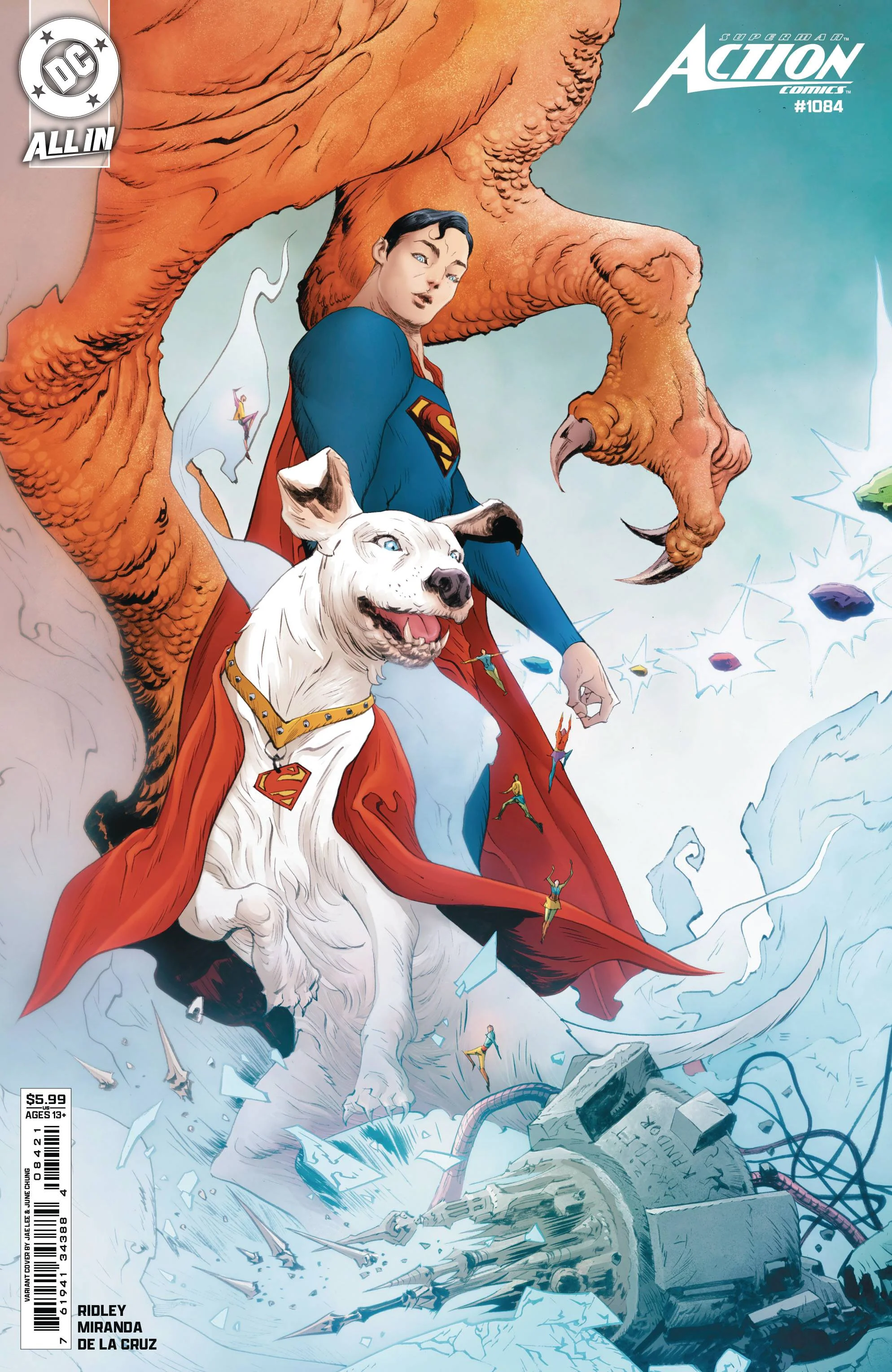 DC Comics - Action Comics (2016 3rd Series) 1084 - Jae Lee Card Stock Variant Edition (Cond. VF-) - 22608