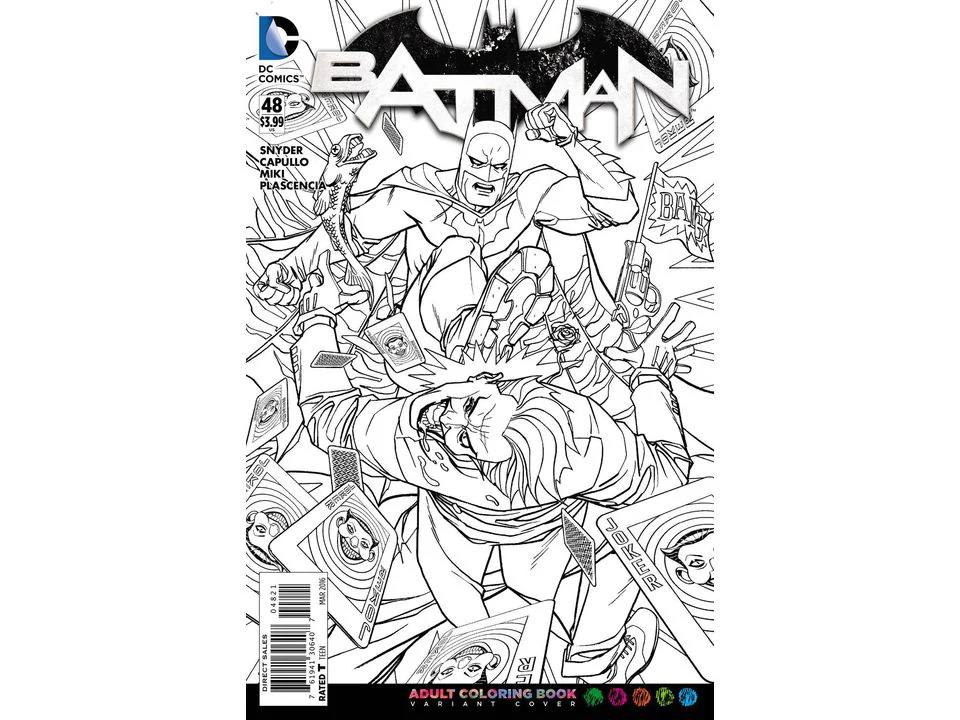 DC Comics - Batman (2011 2nd Series) 048 - Adult Coloring Book Variant Edition (Cond. FN) - 0898