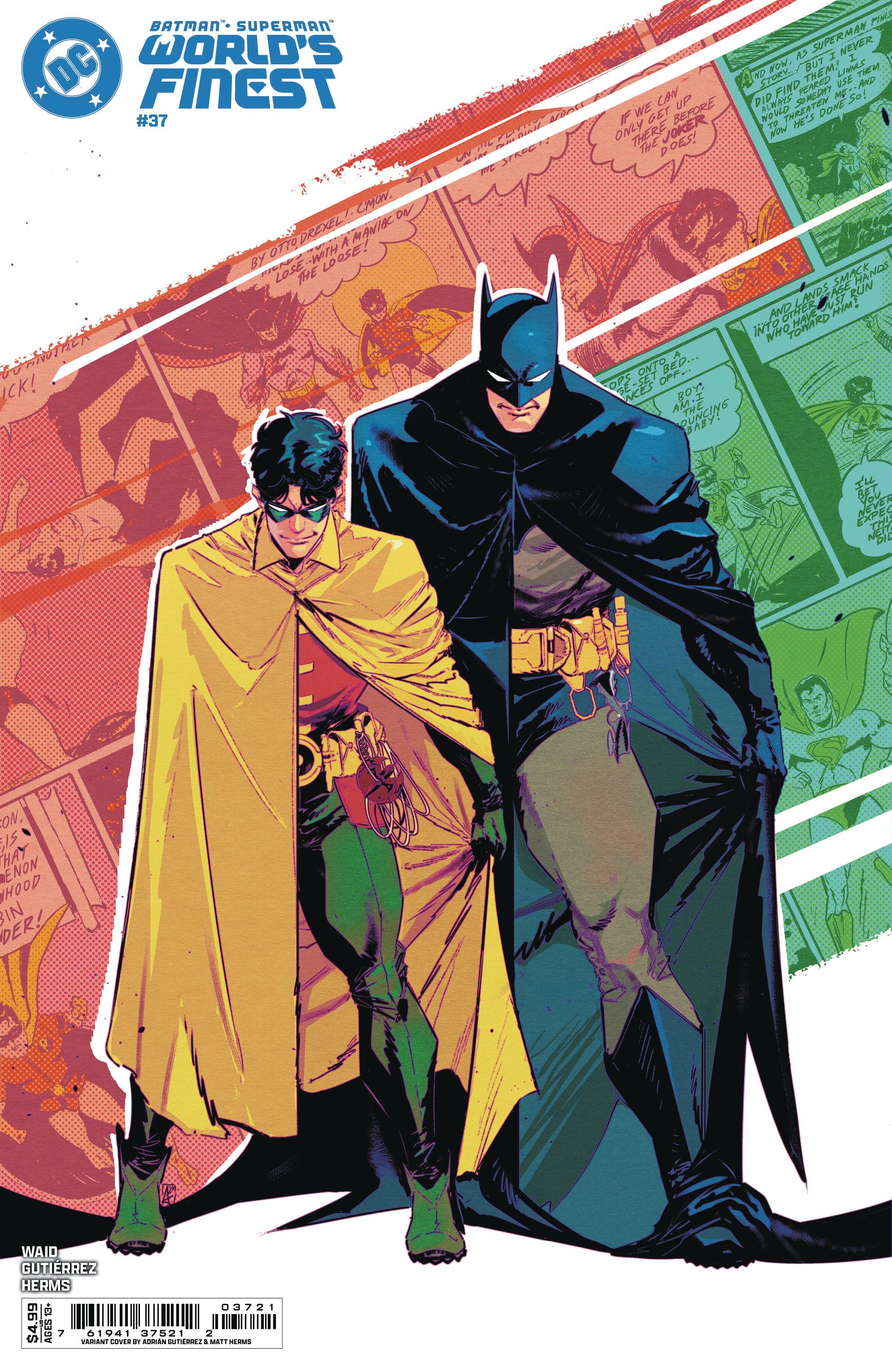 DC Comics - Batman Superman Worlds Finest (2022) 037 - Adrian Gutierrez Card Stock Variant Edition (Cond. VF-) - 22610