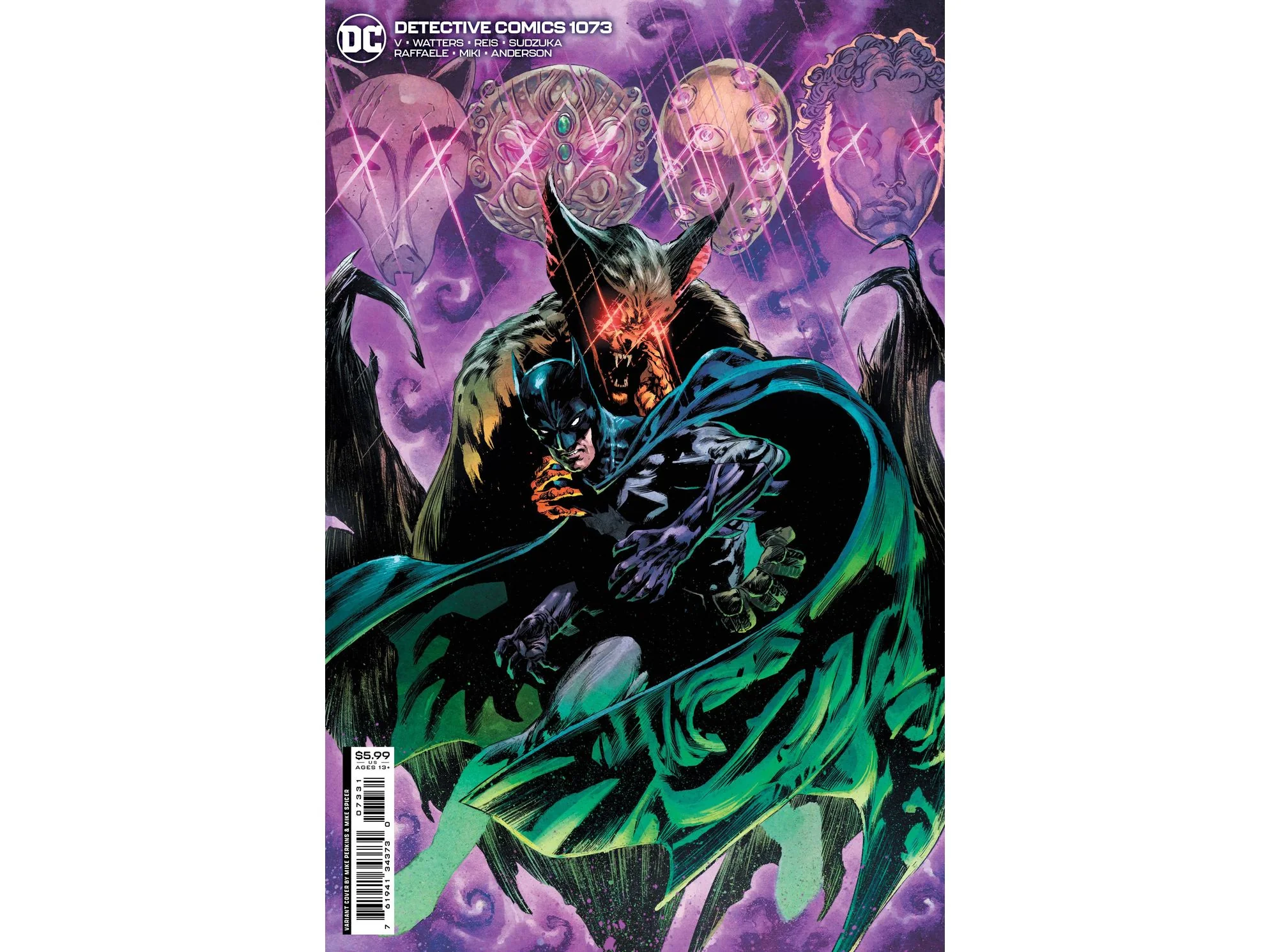 DC Comics - Detective Comics 1073 (Cond. VF-) - Mike Perkins Card Stock Variant Edition - 17989