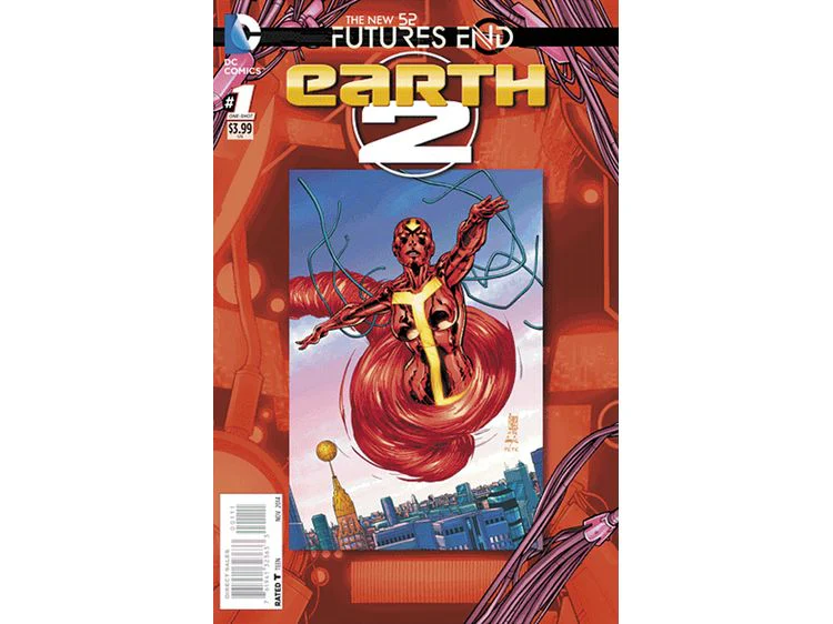 DC Comics - Earth 2 Futures End (2014) 001 - Cover A Lenticular Variant Edition (Cond. VF-) - 19138 - Image 2