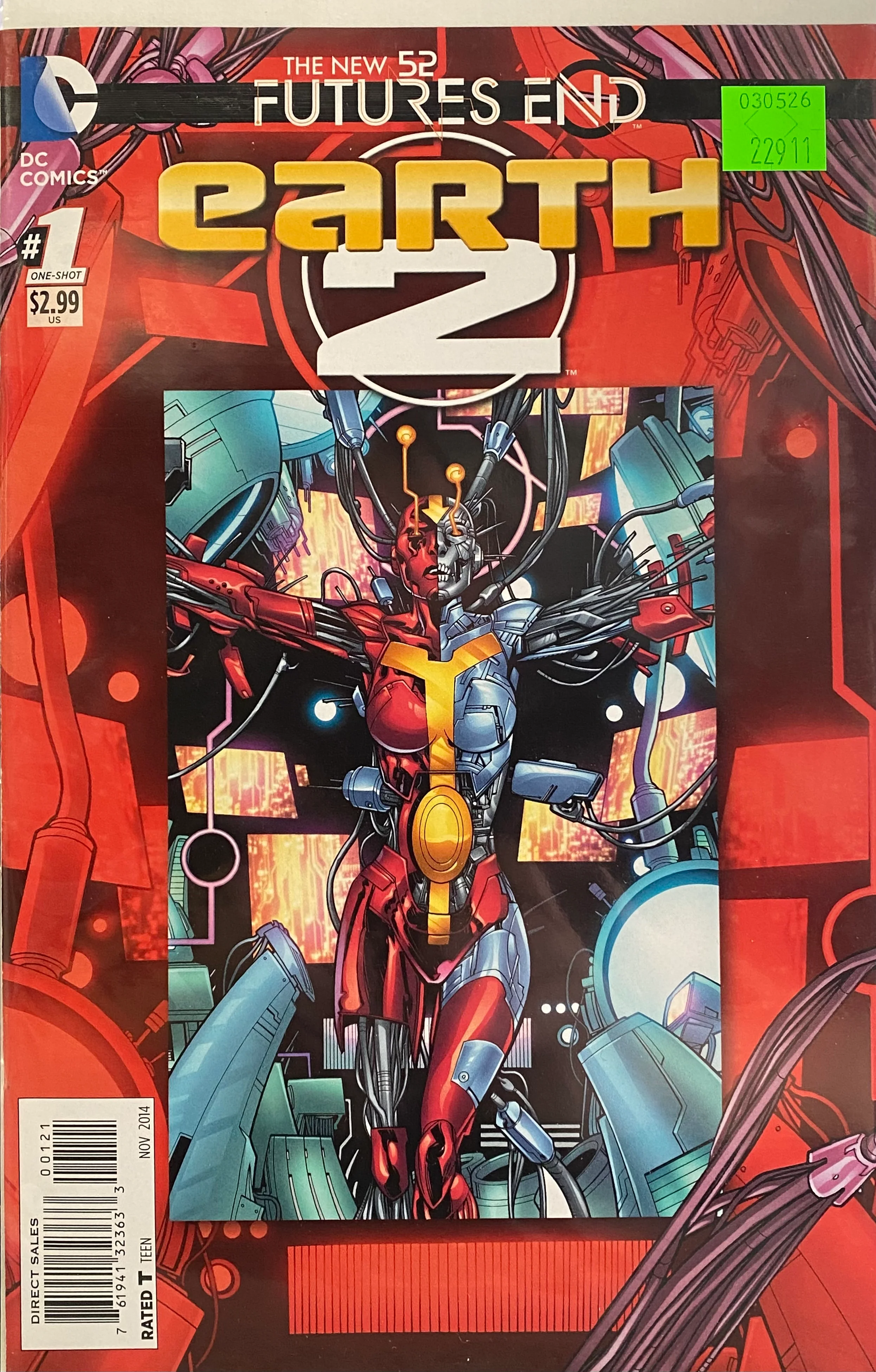DC Comics - Earth 2 Futures End (2014) 001 - Cover B Non-Lenticular Variant Edition (Cond. VF-) - 22911