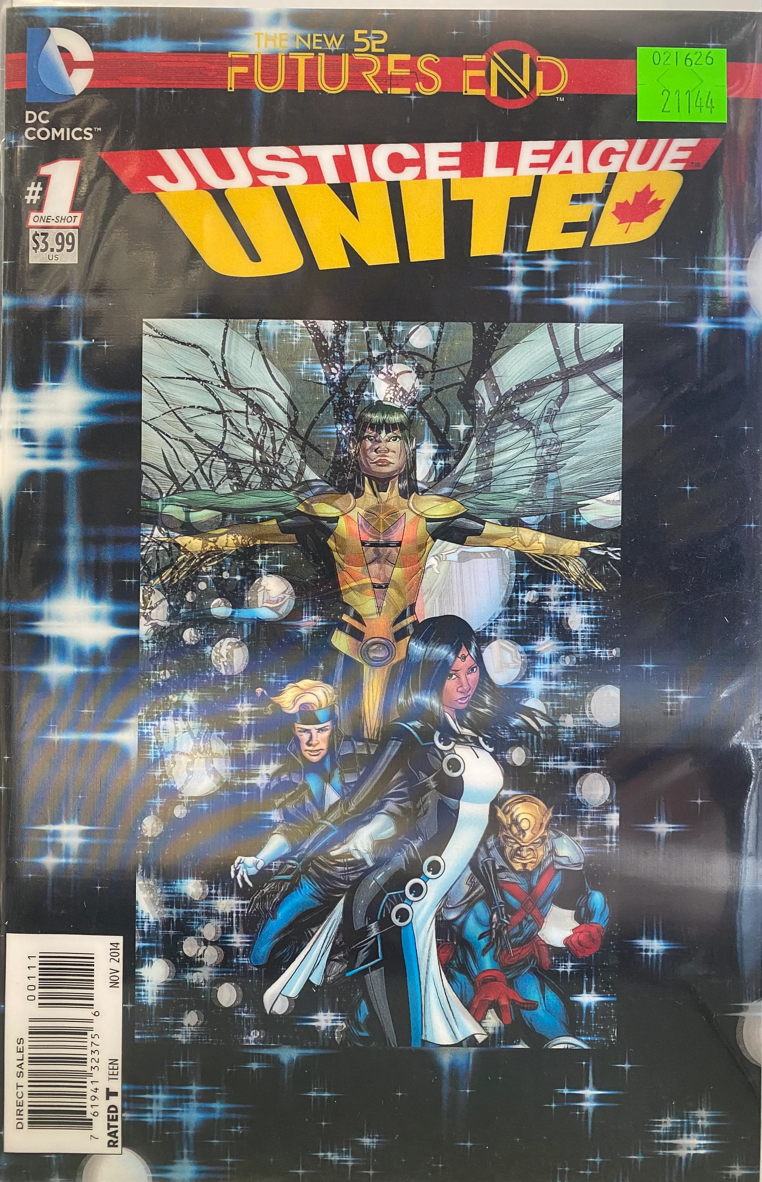 DC Comics - Justice League United Futures End (2014) 001 - Lenticular Cover Variant Edition (Cond. FN+) - 21144