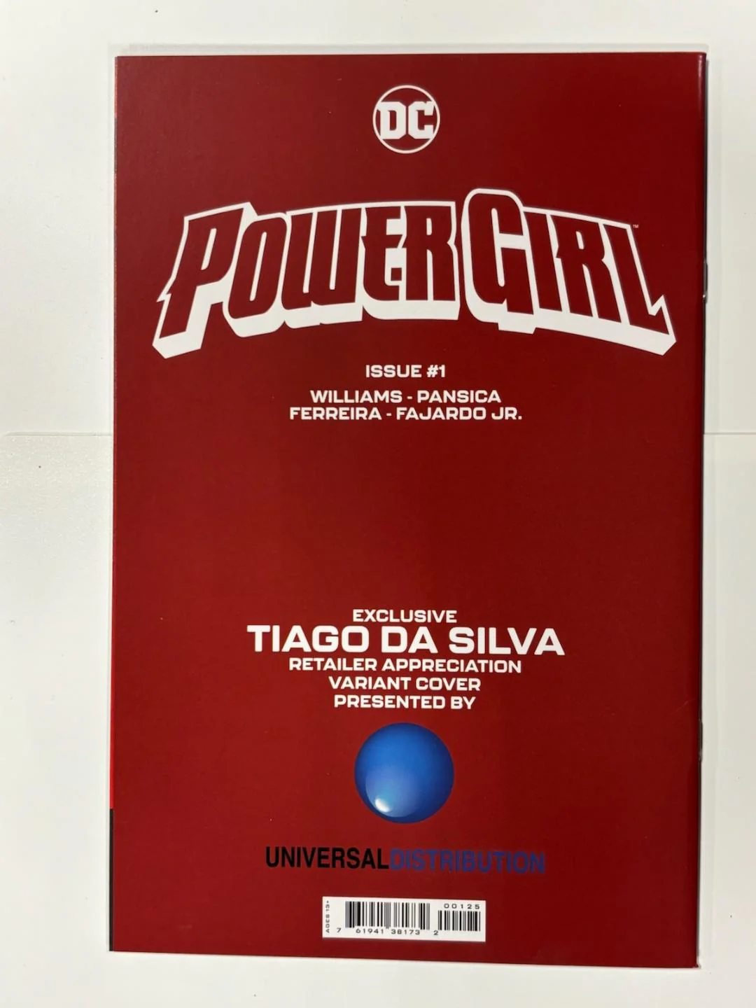 DC Comics - Power Girl 001 (Cond. VF-) Tiago Da Silva Retailer Appreciation Variant Cover - 20732 - Image 2