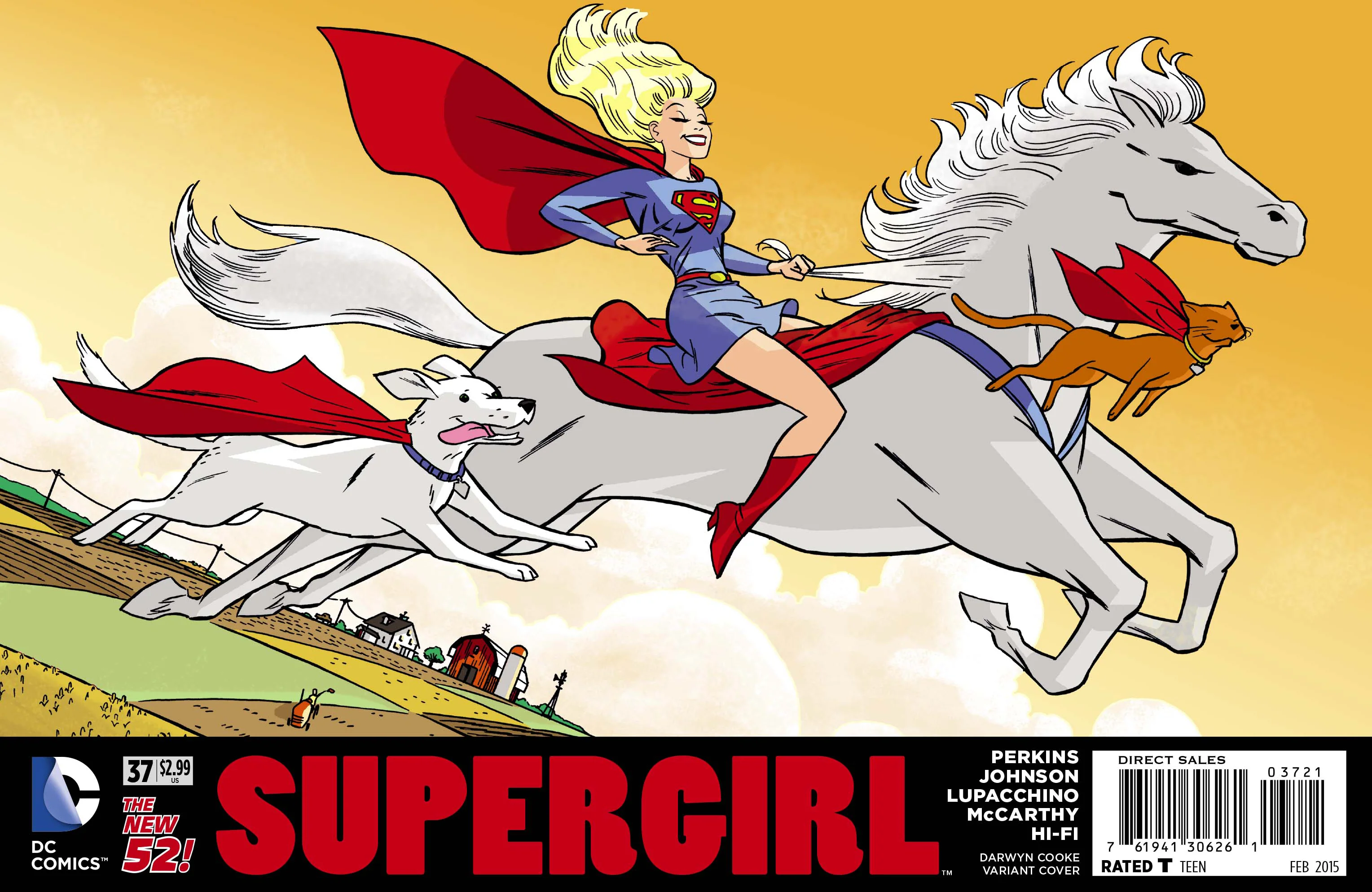 DC Comics - Supergirl (2011 5th Series) 037 - Cooke Cover Variant Edition (Cond. FN) - 0932