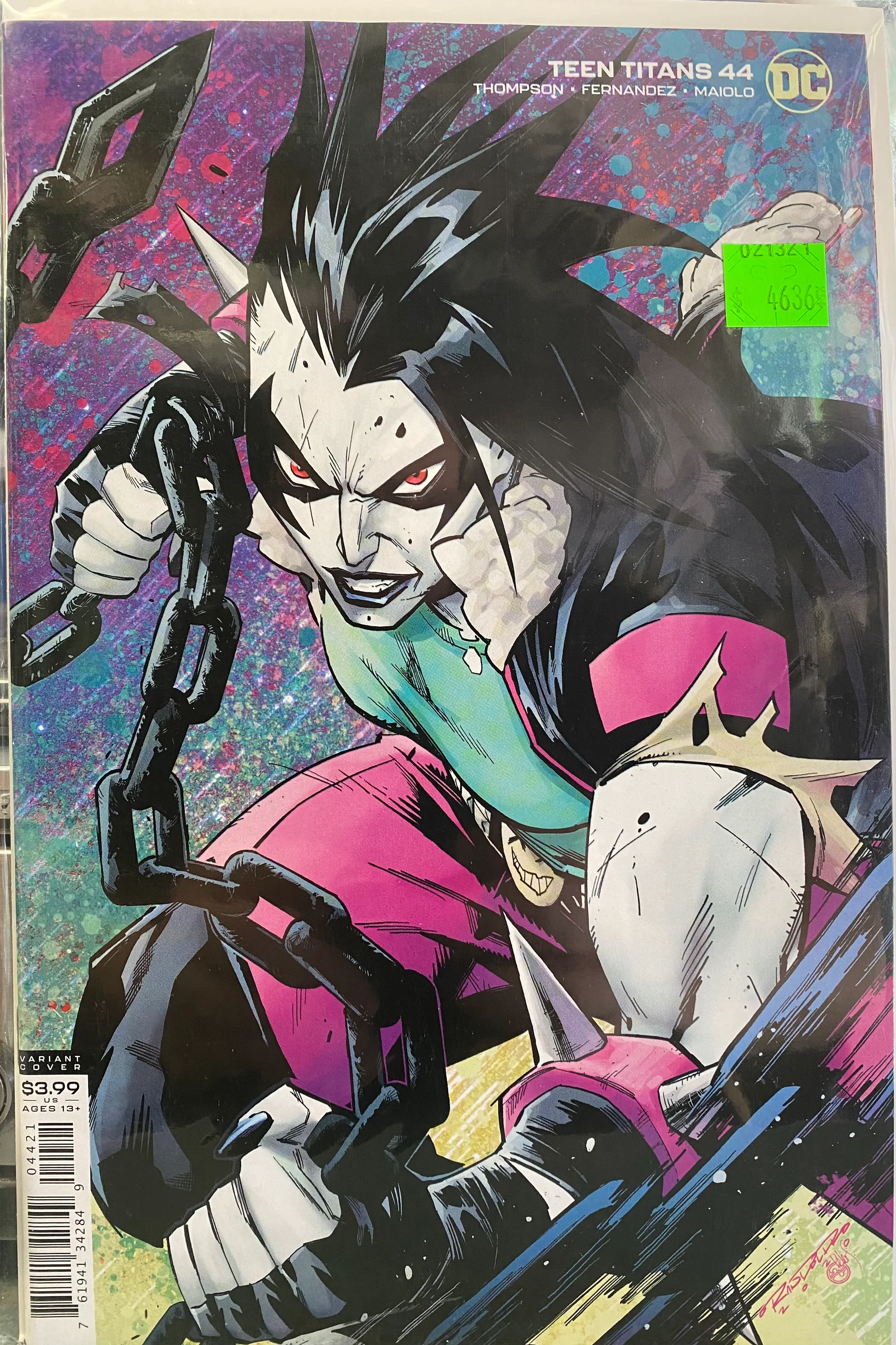 DC Comics - Teen Titans (2016 6th Series) 044 - Cover B Khary Randolph Variant Edition (Cond. FN+) - 4636