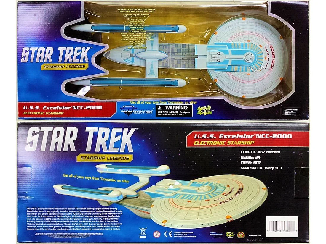 Diamond Select - Star Trek - Starship Legends - U.S.S Excelsior NCC-2000 - Electronic Starship Figure