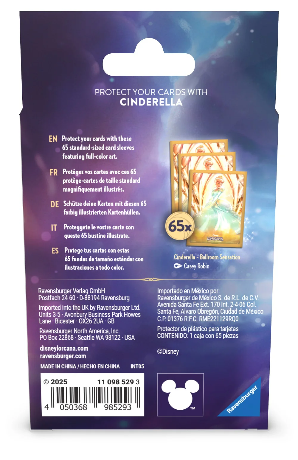 Disney - Lorcana - Archazias Island - Sleeves - Cinderella - Image 2