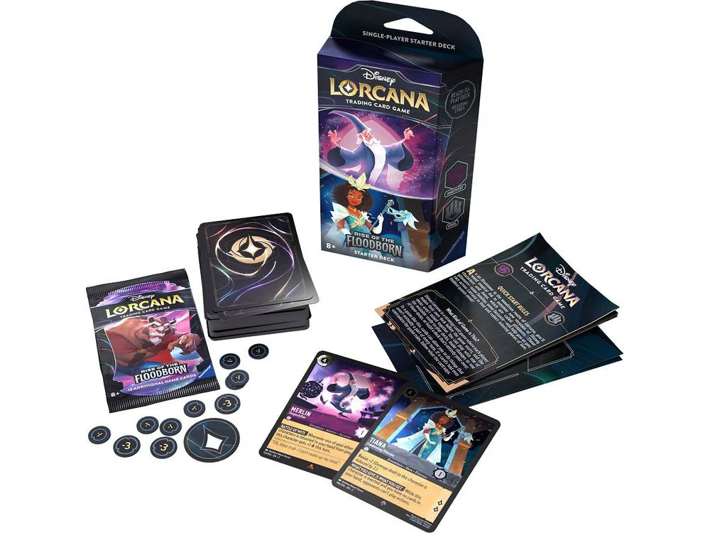 Disney - Lorcana - Rise of the Floodborn - Starter Deck - Amethyst & Steel Merlin and Tiana - Image 2