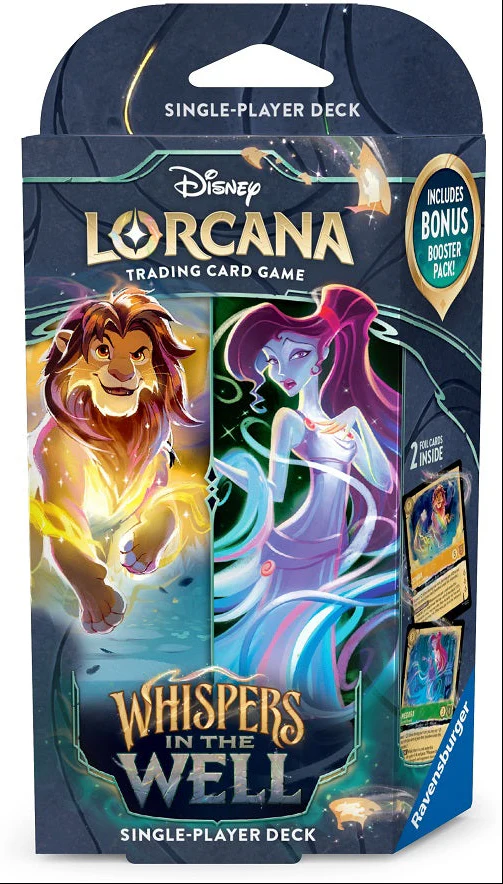 Disney - Lorcana - Whispers in the Well - SIngle Player Deck - Amber and Emerald - Simba and Magara
