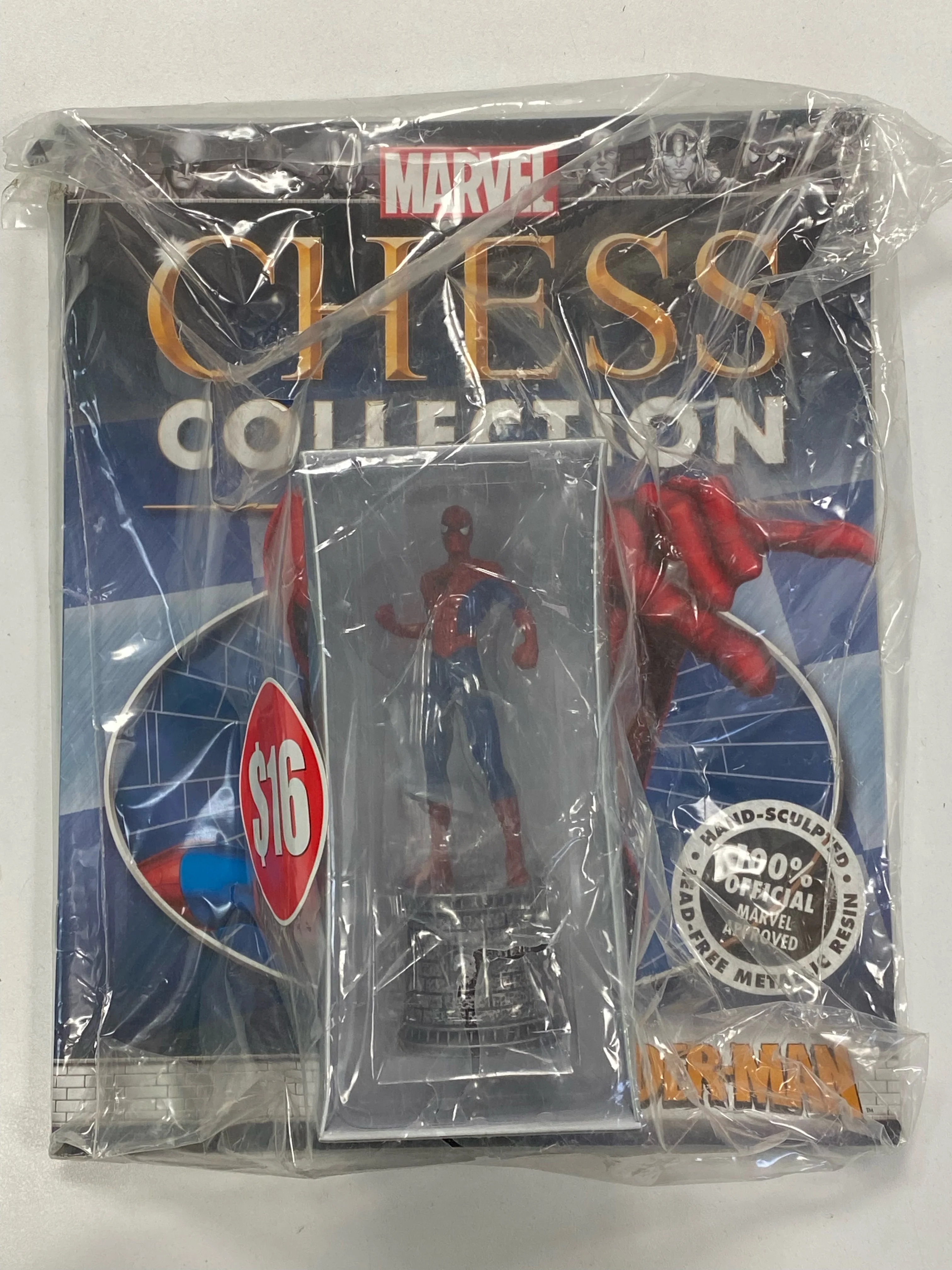 Eaglemoss - Official Marvel Chess Collection - Spider-Man File and Boxed Figure *DAMAGED BOX*