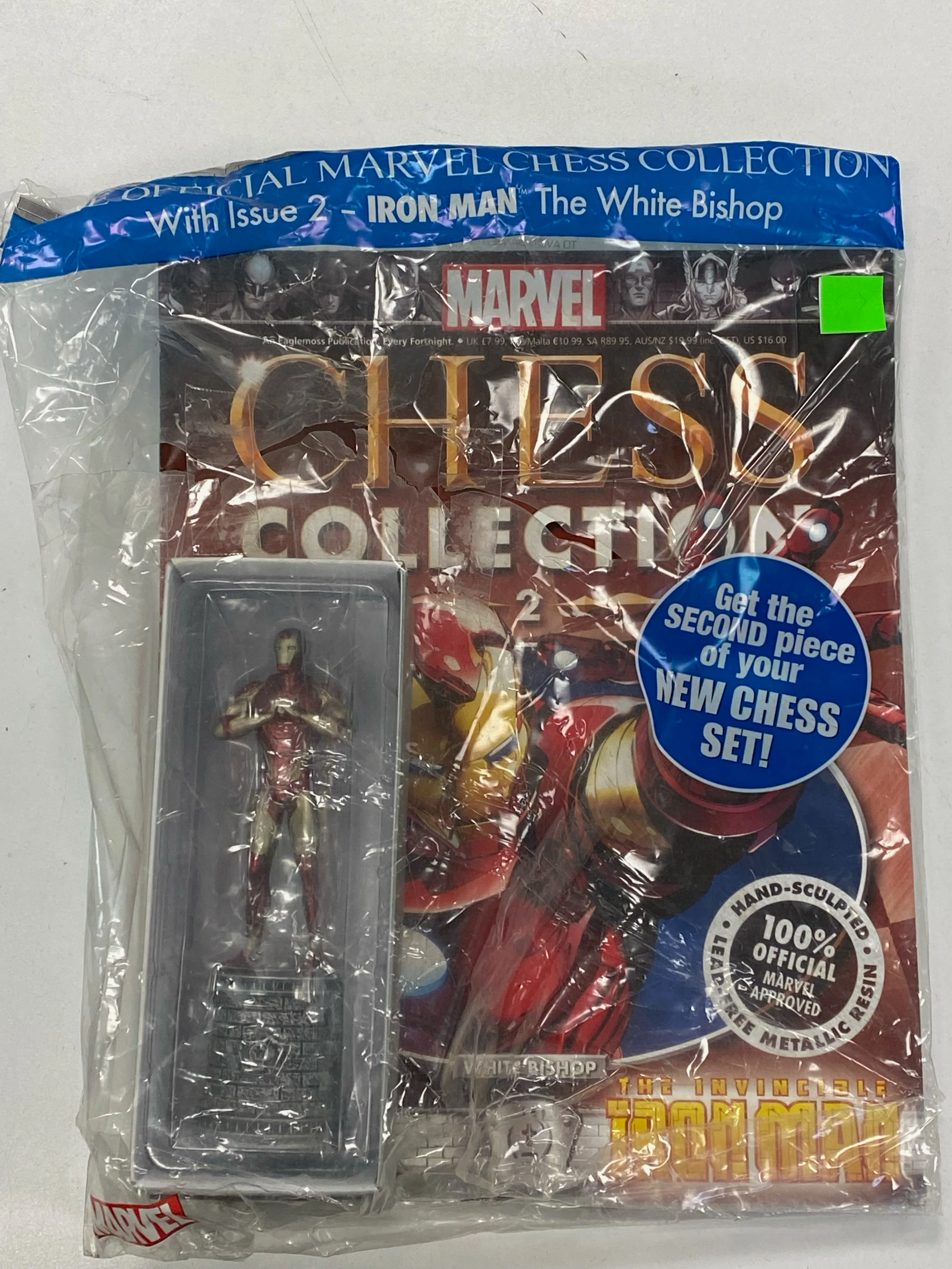 Eaglemoss - Official Marvel Chess Collection 002 - Ironman File and Boxed Figure *DAMAGED BOX*
