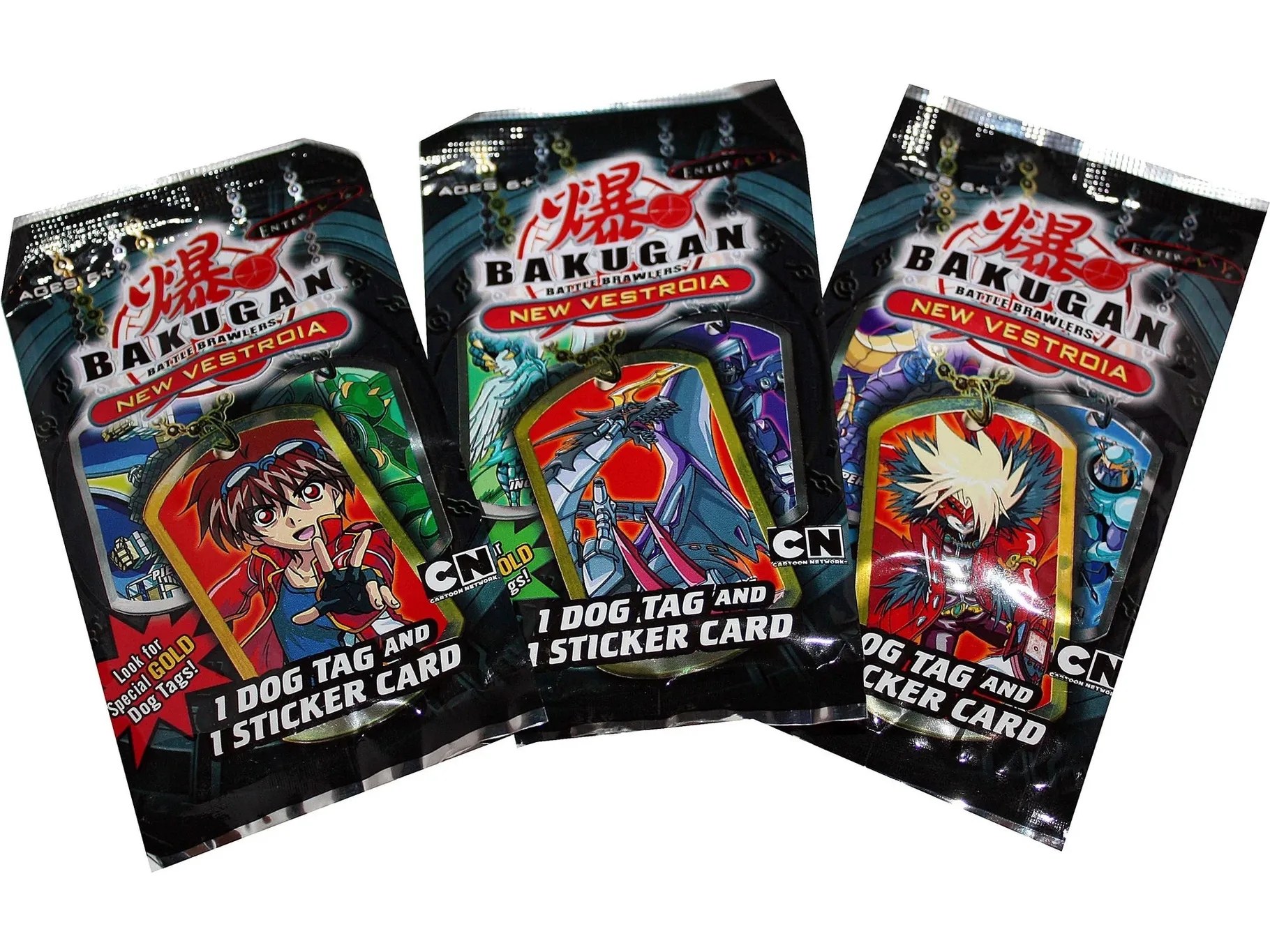 Enterplay -  Bakugan Battle Brawlers - New Vestroia - Dog Tag & Sticker Pack