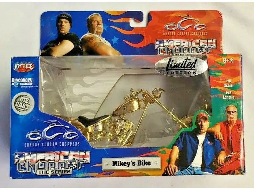 Ertl - Joy Ride - OCC American Chopper Motorcycle Series - Mickey's Bike - Gold Limited Edition