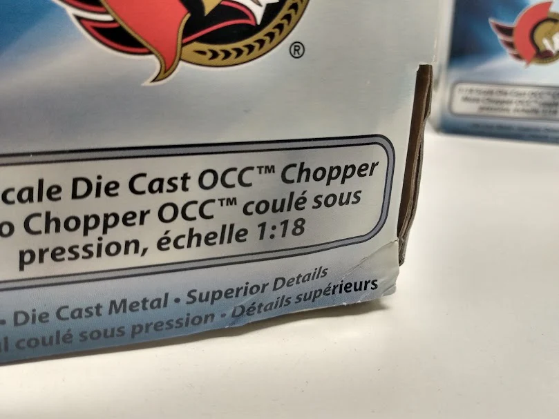 Ertl - NHL - OCC Chopper Motorcycle Series - Ottawa Senators - Image 5