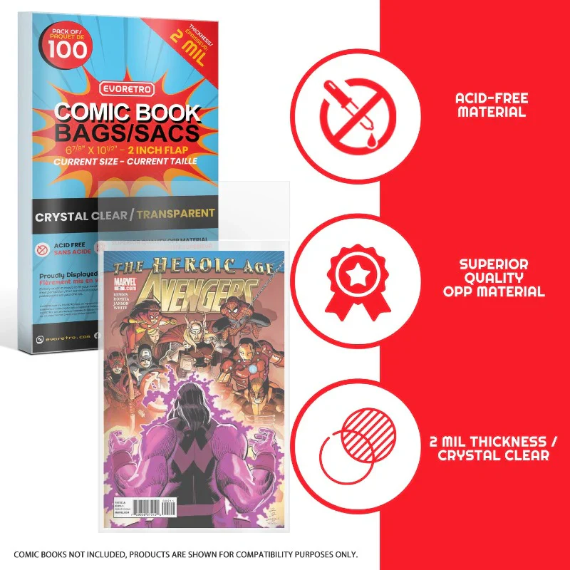 Evoretro -  Comic Series - Current Size Comic Bags - Image 6