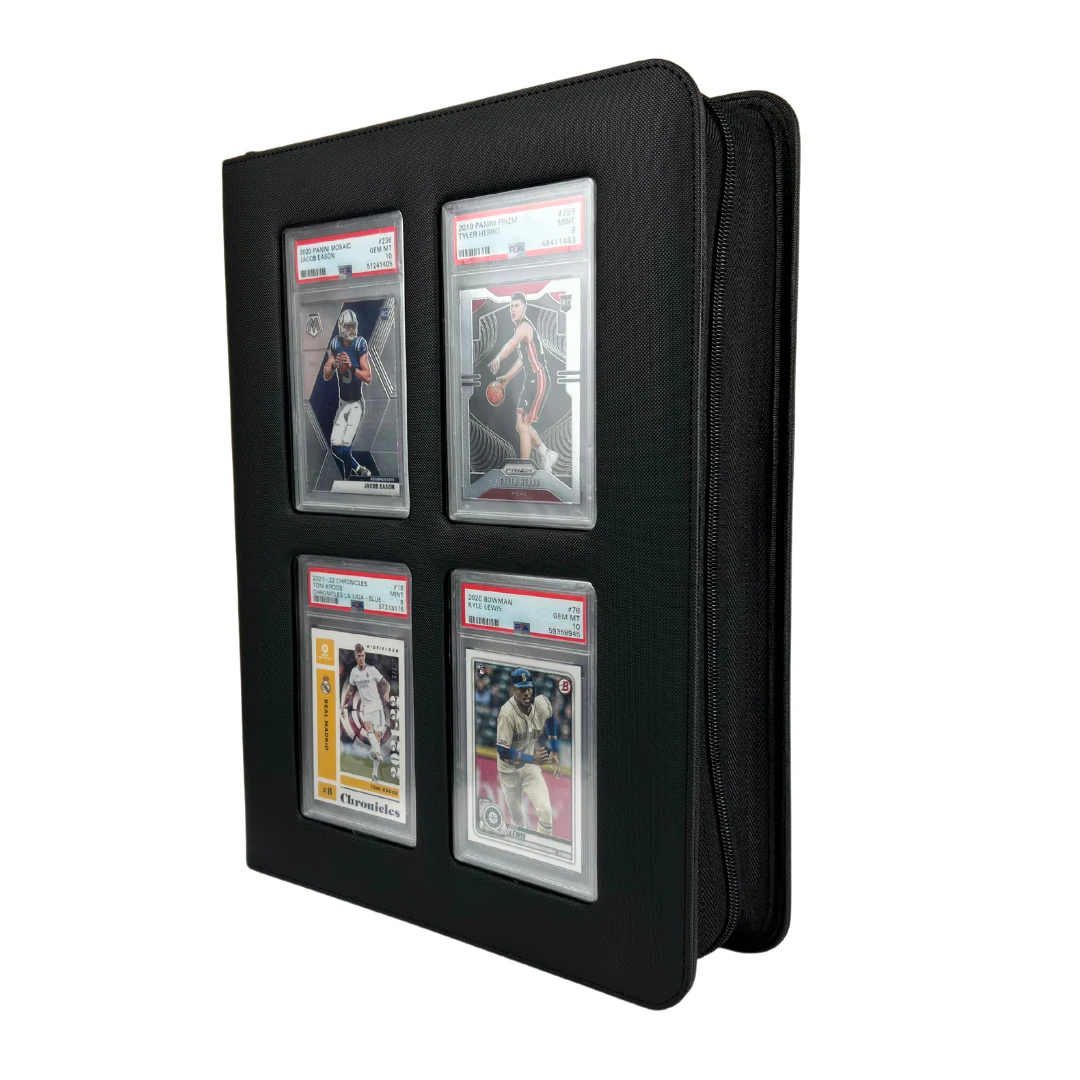 Evoretro - Premium Card Slab Binder with Window - 32 Count - Black - Image 3