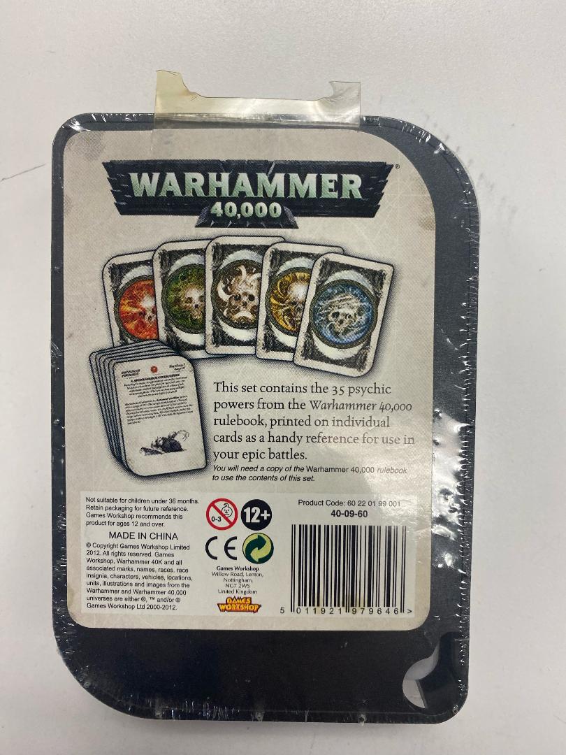 Games Workshop - Warhammer 40K - (6th Edition) Psychic Power Cards - 40-09-60 - OUT OF PRINT - Image 2