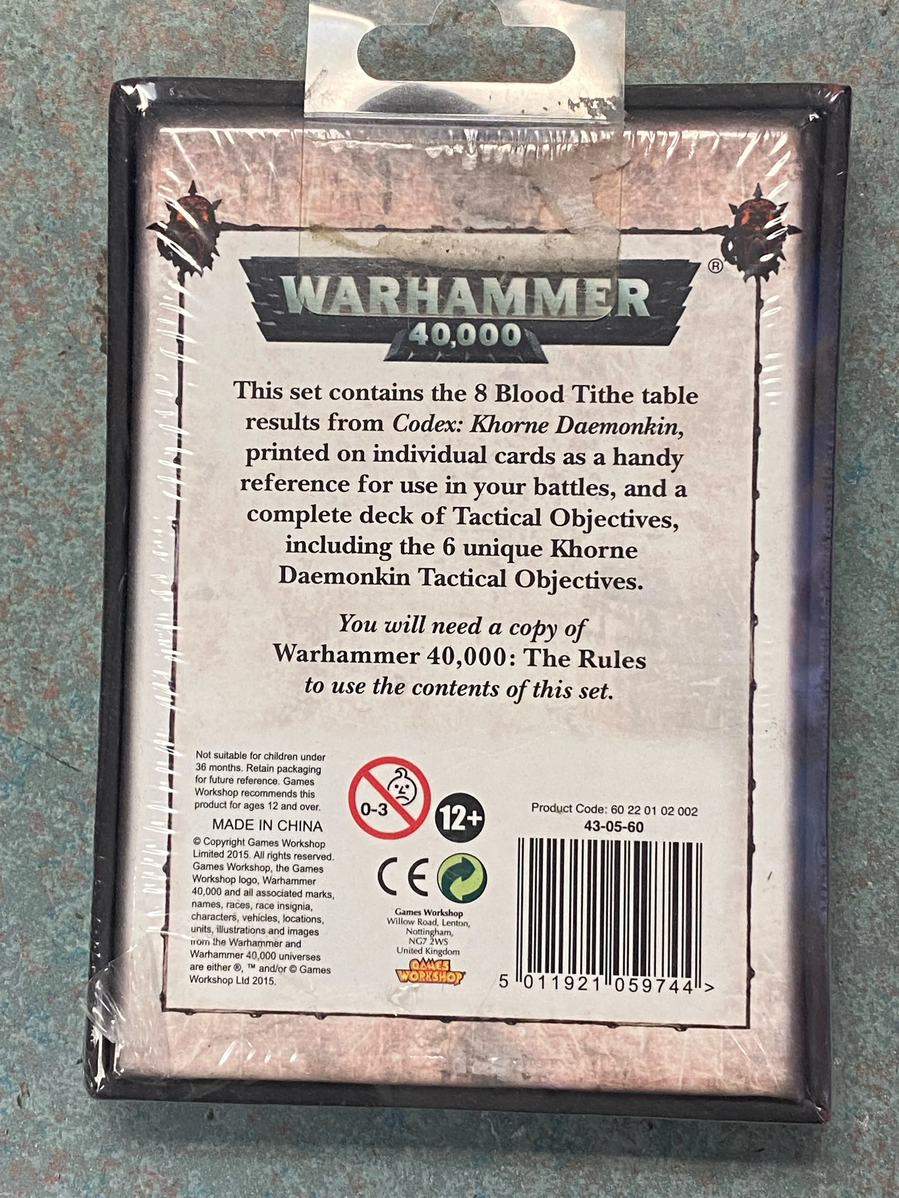 Games Workshop - Warhammer 40K (7th Edition) Data Cards - Khorne Daemonkin - 43-05-60 - OUT OF PRINT - Image 2